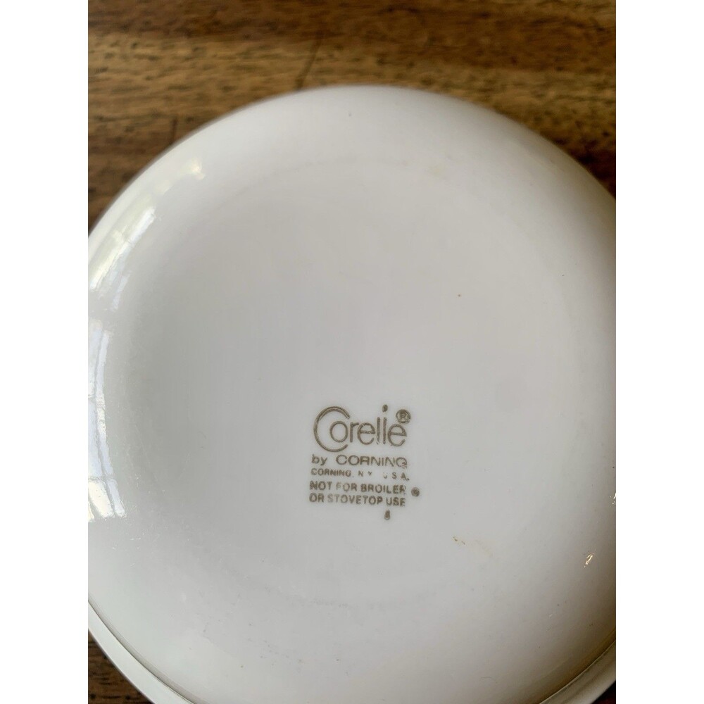 Corelle Spring Blossom Cereal Bowl 6.25 in Crazy Daisy Green White Cereal Soup - Picture 7 of 7